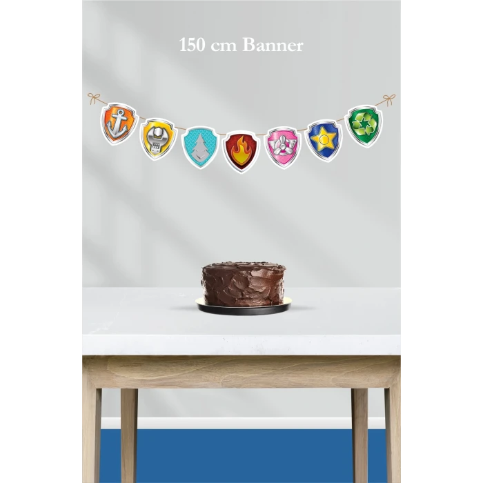 Paw Patrol Temalı Büyük Banner *Kalın Kağıt 150cm