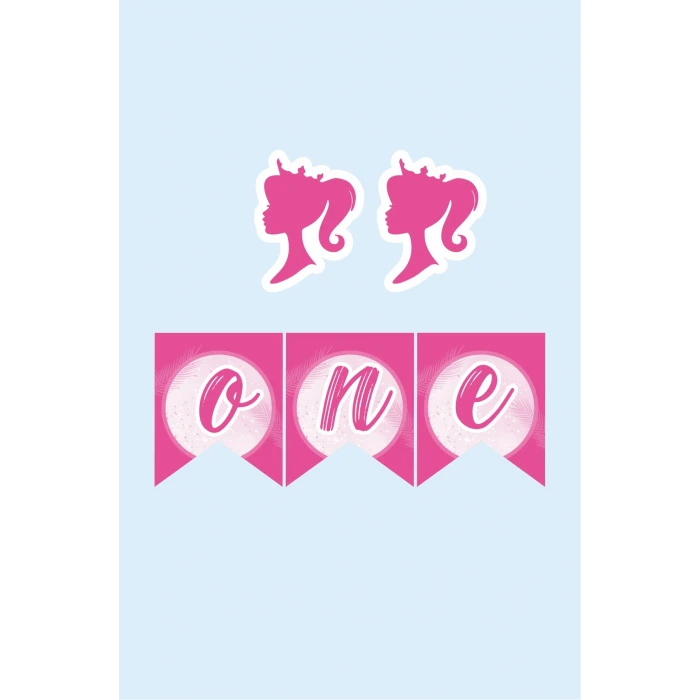 Pembe Kız Temalı ONE banner *Kalın Kağıt