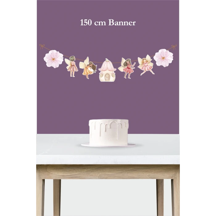 Peri Kızı Teması 3 Yaş Doğum Günü Seti