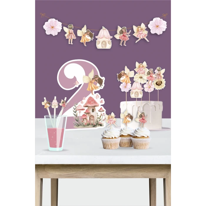 Peri Kızı Teması 2 Yaş Doğum Günü Seti