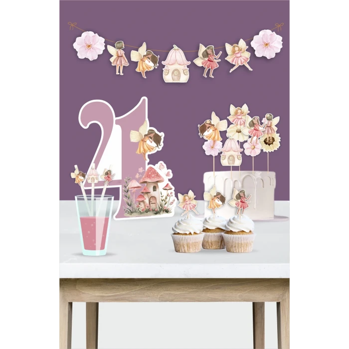 Peri Kızı Teması 4 Yaş Doğum Günü Seti