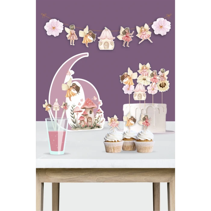 Peri Kızı Teması 6 Yaş Doğum Günü Seti