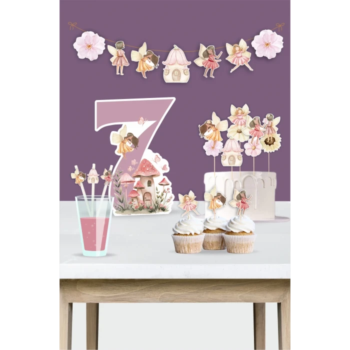 Peri Kızı Teması 7 Yaş Doğum Günü Seti