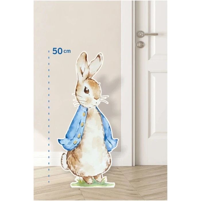 Peter Rabbit Tavşan Blue Temalı 50 cm Ayaklı Pano | Dekor | Mavi | Blue