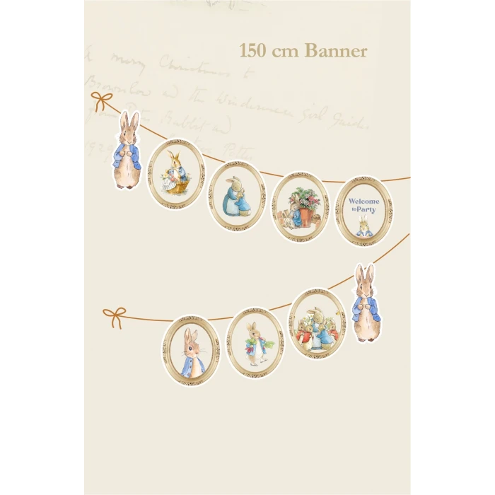 Peter Rabbit Tavşan Temalı Büyük Banner *Kalın Kağıt 150cm