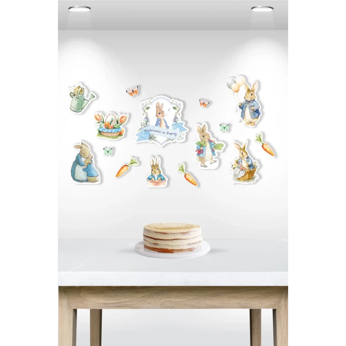 Peter Rabbit Tavşan Temalı Çok Parçalı Afiş *Kalın Kağıt