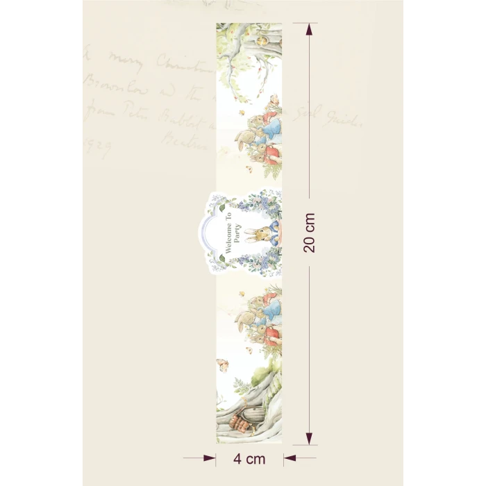 Peter Rabbit Tavşan Temalı Peçete Sargısı 16lı