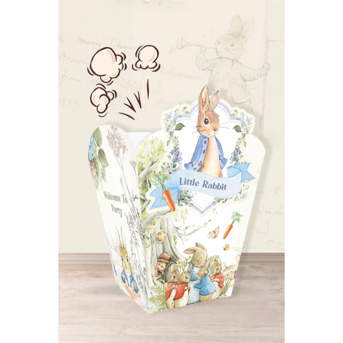 Peter Rabbit Tavşan Temalı * Popcorn (mısır) Kutusu *8li