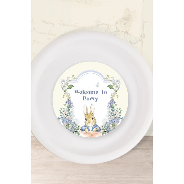 Peter Rabbit Tavşan Temalı Tabak Sticker (Etiket) 15li * Yapışkanlı Kağıt
