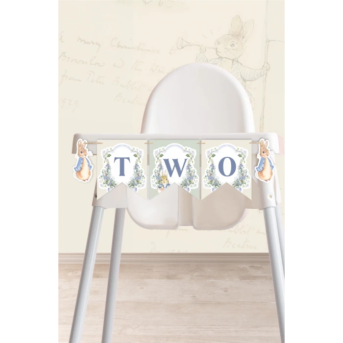Peter Rabbit Tavşan Temalı TWO Banner (Kalın Kağıt) Doğum Günü
