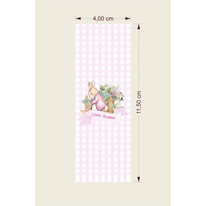 Pink Rabbit Pembe Tavşan Temalı Çikolata Sargısı *20li