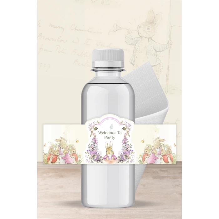 Pink Rabbit Pembe Tavşan Temalı Peçete Sargısı 16lı