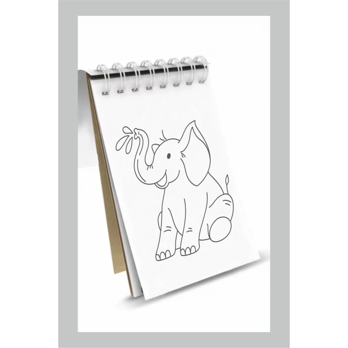 Safari Konsepti Boyama Kitabı 12 Sayfa A6 8li Set