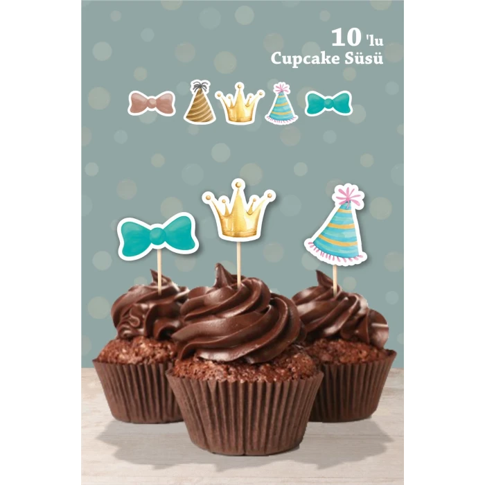 Safari Party Temalı Cupcake Süsü 10lu