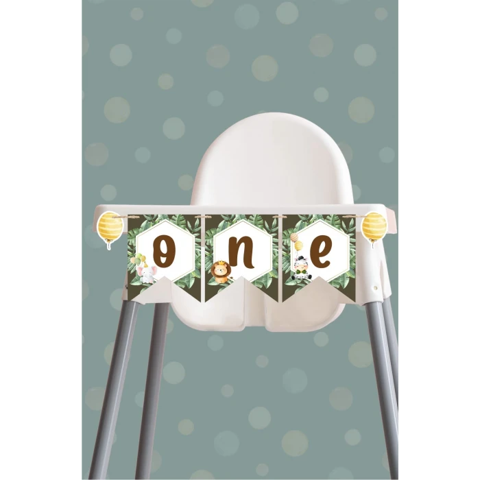 Safari Party Temalı ONE banner *Kalın Kağıt