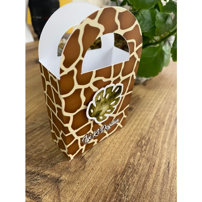 Safari Pastel Temalı Mini Çanta 12x7 cm *8li Paket