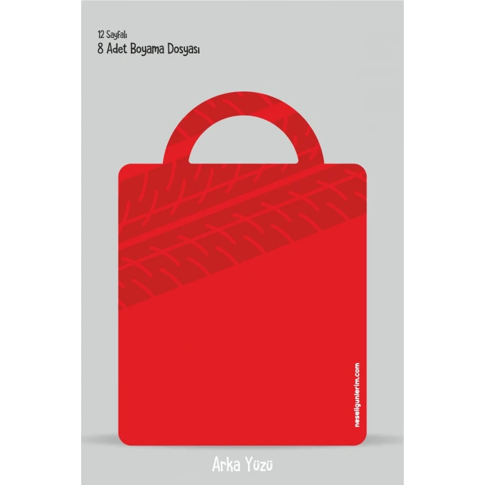 Şimşek Mcqueen Cars Temalı - Boyama Dosyası Seti Hediyesi 15x21cm 8li Paket