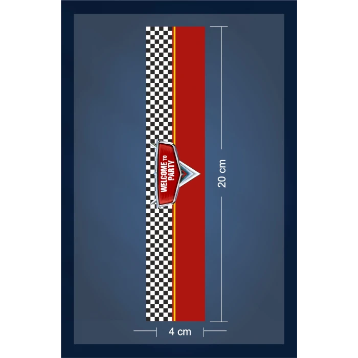 Şimşek Mcqueen Cars Temalı Doğum Günü * Peçete Sargısı 16lı