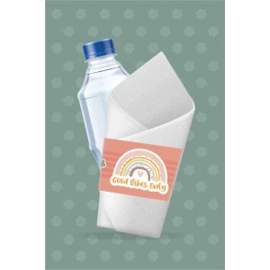 Good Vibes Temalı Peçete Sargısı 16lı