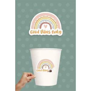 Good Vibes Temalı Sticker 20li * Yapışkanlı Kağıt