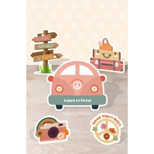 Good Vibes Temalı Doğum Günü * Ayaklı Pano Seti