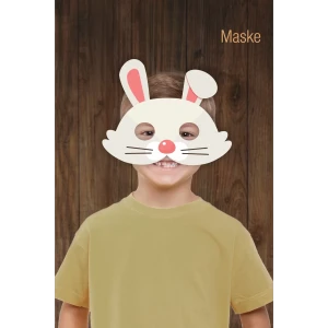 Kırmızı Başlıklı Kız TAVŞAN MASKE  6lı Doğum Günü * (kalın kağıt)