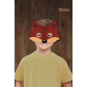 Kırmızı Başlıklı Kız KURT MASKE  6lı Doğum Günü * (kalın kağıt)