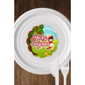 Kırmızı Başlıklı Kız Temalı Tabak Sticker 15li * Yapışkanlı Kağıt