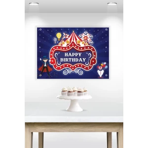 Lunapark Temalı Branda Afiş 50x70 cm