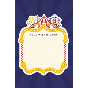 Lunapark Teması Dilek Kartı 20li *Kalın Kağıt