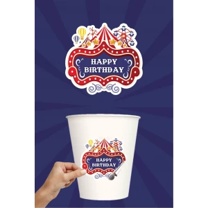 Lunapark Temalı Sticker 20li * Yapışkanlı Kağıt