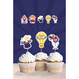 Lunapark Doğum Günü * Cupcake Süsü 20li