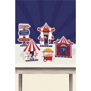 Lunapark Temalı * Masa Üstü Set (Kağın Kağıt)