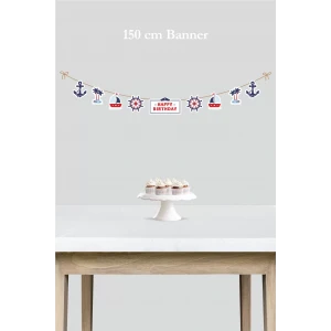 Denizci Temalı Büyük Banner *Kalın Kağıt 150cm