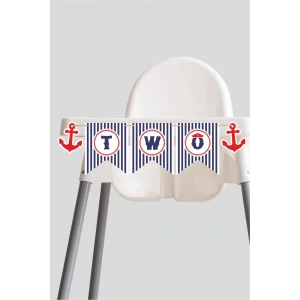 Denizci Temalı TWO Banner *Kalın Kağıt