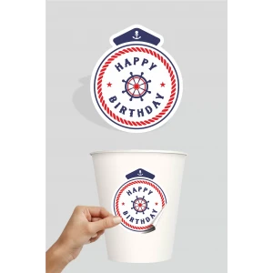 Denizci Temalı Sticker 20li * Yapışkanlı Kağıt