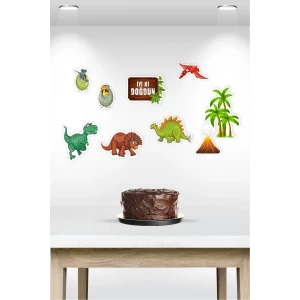 Dinozor Temalı Çok Parçalı Afiş *Kalın Kağıt 150 cm