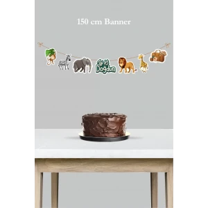 Safari Temalı Büyük Banner *Kalın Kağıt 150cm