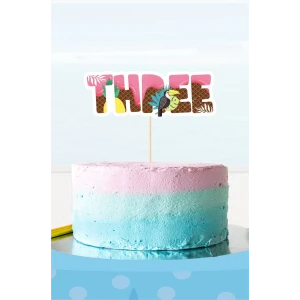 Summer Yaz THREE (3) Pasta Süsü *Kalın Kağıt