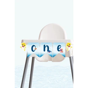 Baby Shark Temalı ONE Banner *Kalın Kağıt
