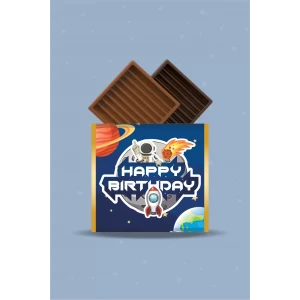 Uzay Temalı Çikolata Sargısı 20li