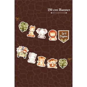 Safari Pastel Büyük Banner *Kalın Kağıt 150cm