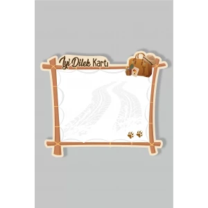 Safari Konsepti Dilek Kartı 20li *Kalın Kağıt