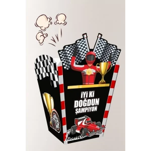 Yarış Arabası Popcorn Kutusu (mısır) 8li