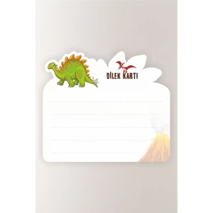 Dinozor Konsepti Dilek Kartı 20li