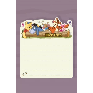 Winnie The Pooh Temalı Dilek Kartı 20li