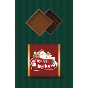 Kış Konseptli Çikolata Sargısı 20li Doğum Günü