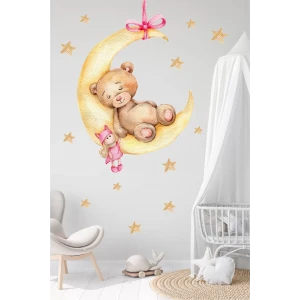 Aydede Uyuyan Ayıcık Duvar Sticker Seti