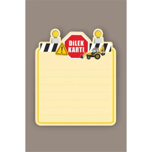 İş Makinaları Dilek Kartı 20li *Doğum Günü