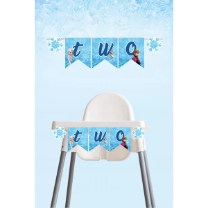 Frozen Karlar Ülkesi TWO 2 Banner (Kalın Kağıt) Doğum Günü